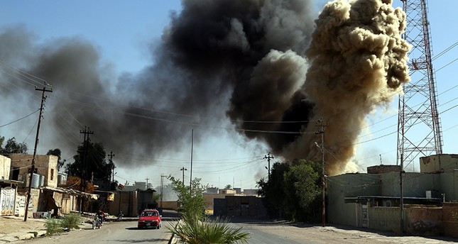 من آثار المعارك بين الحشد الشعبي والبيشمركة في كركوك EPA