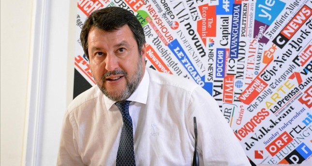 زعيم حزب الرابطة الإيطالي اليميني المتطرف ماتيو سالفيني