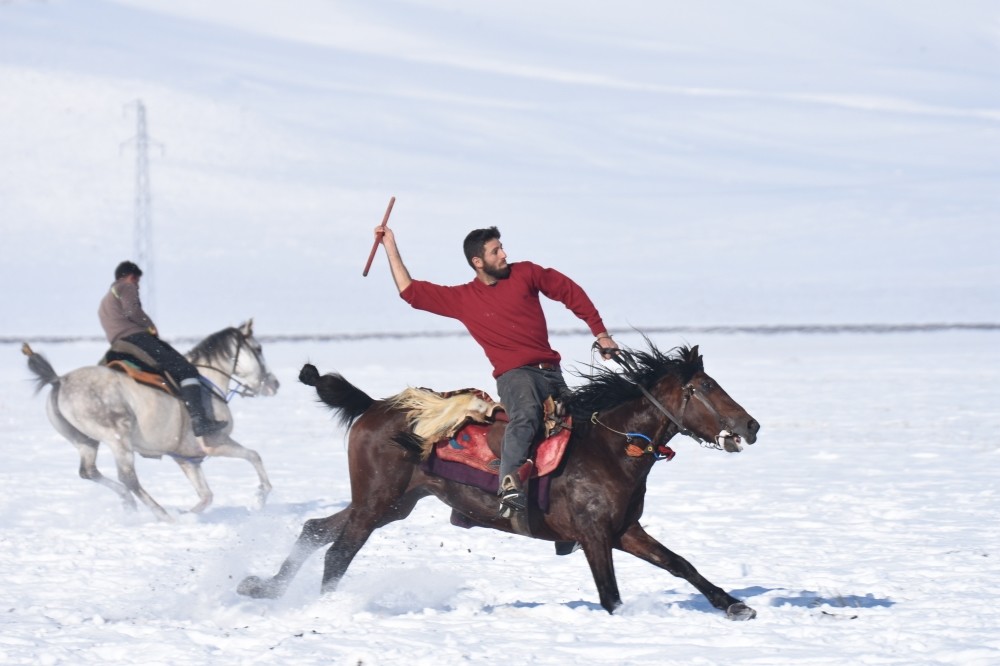 Kars locals play cirit, an ancient Turkish game that has been around for centuries.