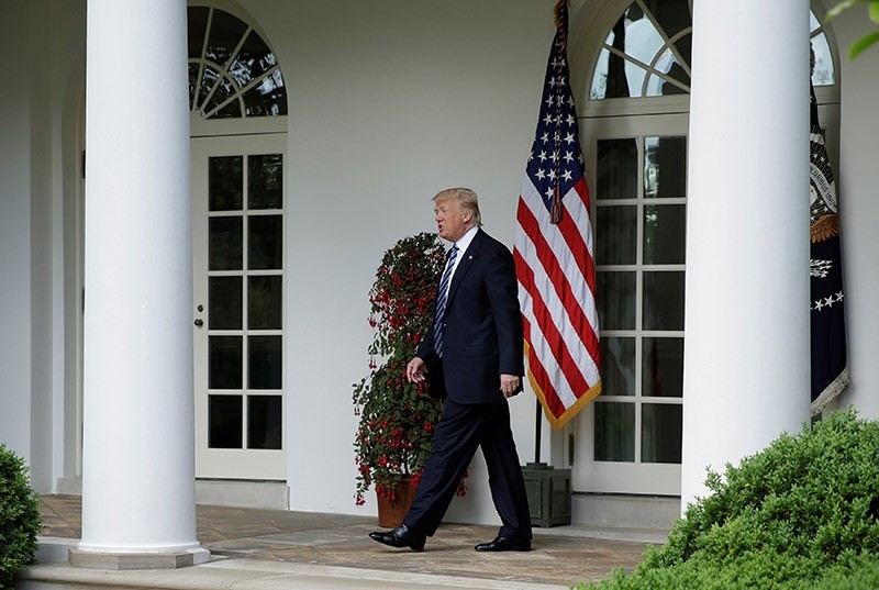 U.S. President Donald Trump walks to the Oval Office of the White House in Washington, U.S., May 2, 2017. (Reuters Photo)