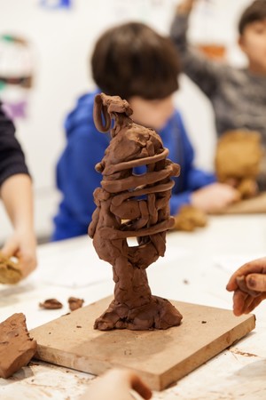 Children will explore their inner selves and will learn many extraordinary ways of self-expression in mud statues workshop.