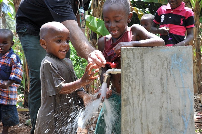 The TADD model village is provided with a constant flow of water through solar energy