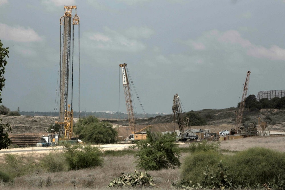 Israel pushes forward on a project to build a giant underground wall surrounding the Gaza Strip.