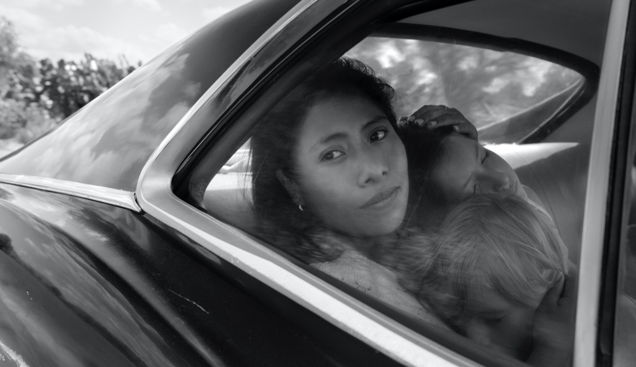 This image released by Netflix shows Yalitza Aparicio in a scene from the film ,Roma,, by filmmaker Alfonso Cuaron.