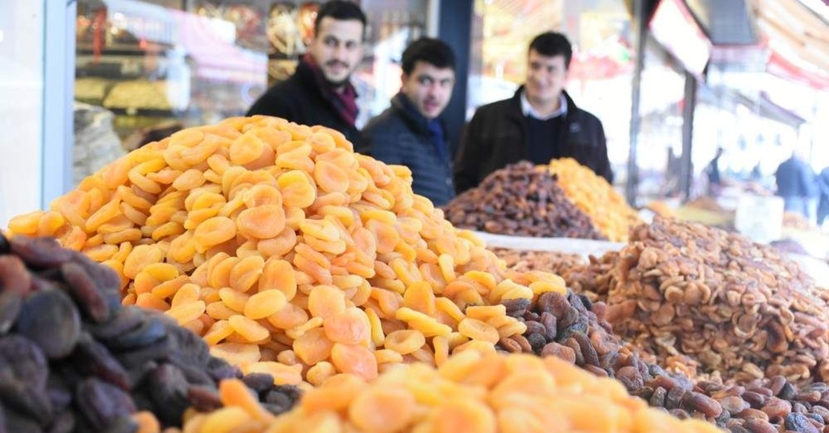 Dried apricot exports brought in around $253.5 million in revenue in 2019. (AA Photo)