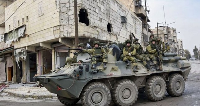 قوات روسية في حلب الفرنسية