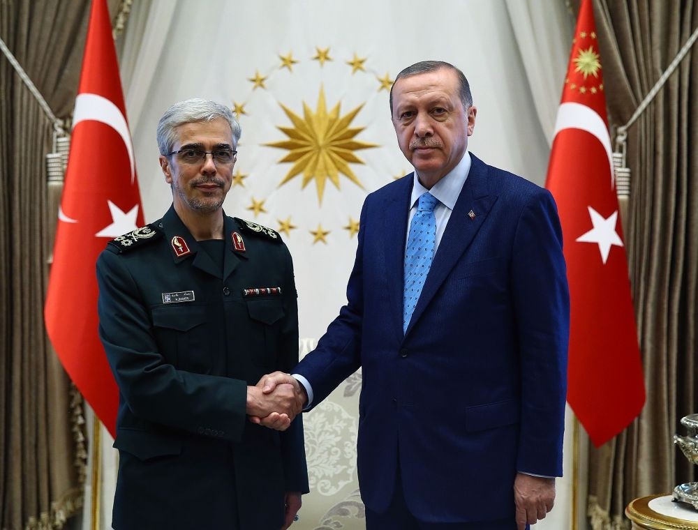 President Erdou011fan received Chief of Staff of Iranian Armed Forces Mohammad Bagheri at the Beu015ftepe Presidential Complex in Ankara on Wednesday.