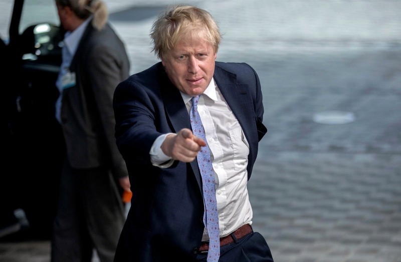 British Foreign Secretary Boris Johnson arrives at the European Council building in Brussels, Tuesday, May 15, 2018. (AP Photo)