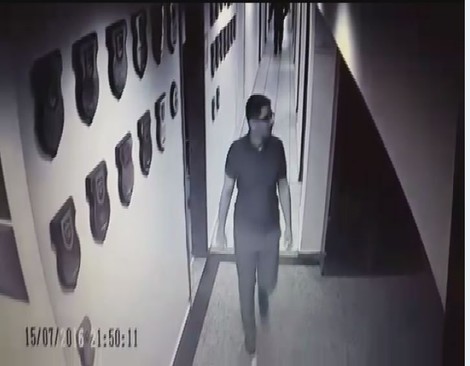 Batmaz was caught by CCTV cameras at the Akıncı Air Base, the decision center of the coup, on the night of July 15. (DHA Photo)