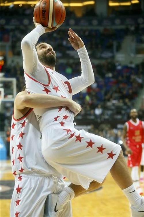 Barcelona Star Arda Turan Plays Basketball Scores Three Pointer