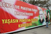 Pakistan's streets were decorated with flags ahead of President Recep Tayyip Erdo?an's visit to Islamabad on Feb.12, 2020. (AA Photo)