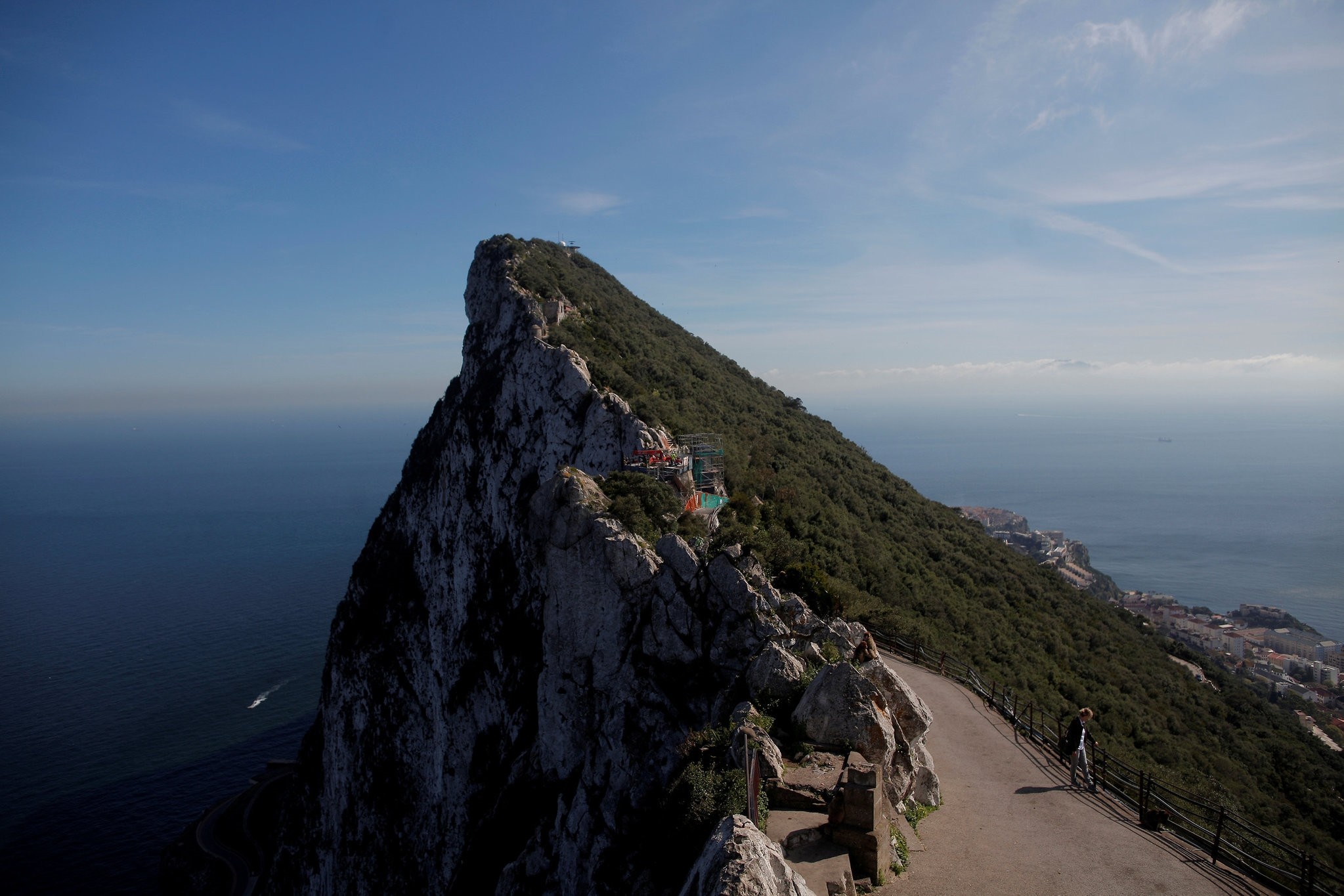 The Rock in the British overseas territory of Gibraltar, historically claimed by Spain, March 29, 2017. (REUTERS Photo)