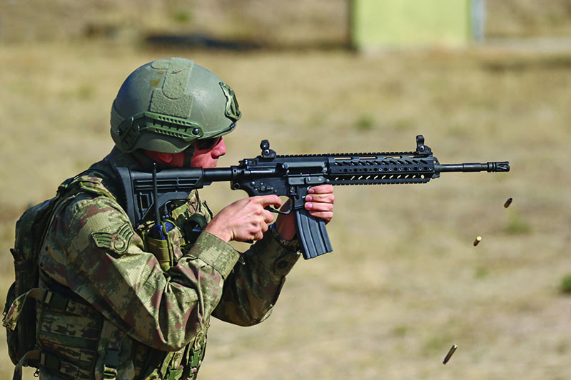 The first Turkish-made assault rifle MPT-76 is being exported to Turkey's allies. (AA Photo)