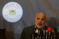 Tawfiq Abu Naeem, head of Hamas-run security forces in Gaza, speaks during a news conference, in Gaza City May 16, 2017. (REUTERS Photo) 