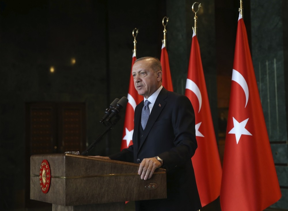 President Recep Tayyip Erdou011fan gave insight about Turkish TV series at an event at Beu015ftepe Presidential Complex in Ankara.