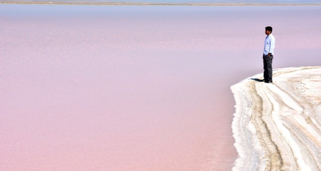 بحيرة الملح في ولاية أكسراي التركية