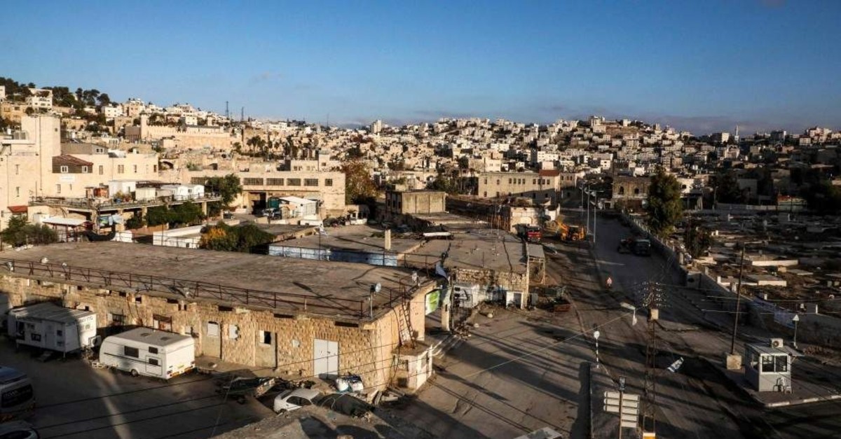 A view of the flashpoint city of Hebron in the occupied West Bank, Dec. 1, 2019. (AFP Photo)