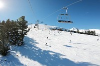 Skiers are seen on a slope at the mountain resort of Bansko in Bulgaria. (iStock Photo)