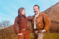 A still from the movie ,Le Daim, (,Deerskin,). 