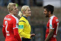 Bundesliga's Bibiana Steinhaus is the first woman referee to make it to Europe's top soccer leagues. (Sabah File Photo)