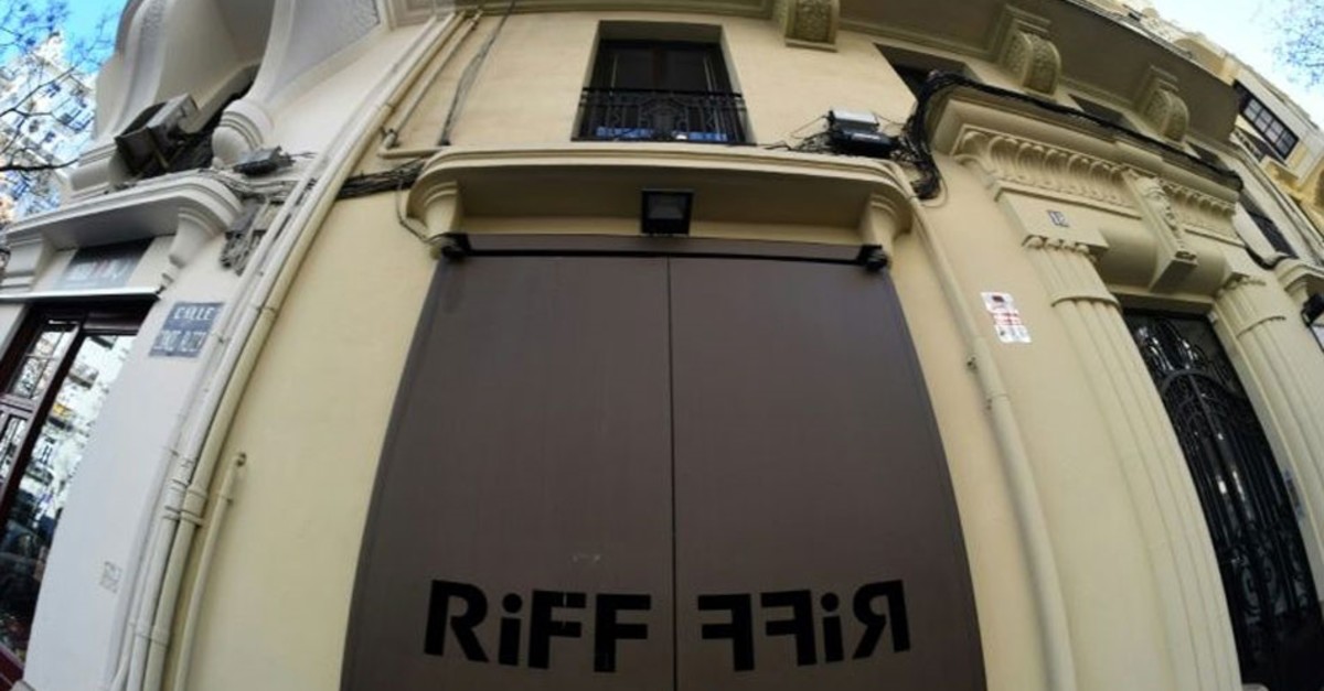 The entrance of the Riff restaurant is pictured in Valencia on February 22, 2019. (AFP Photo)