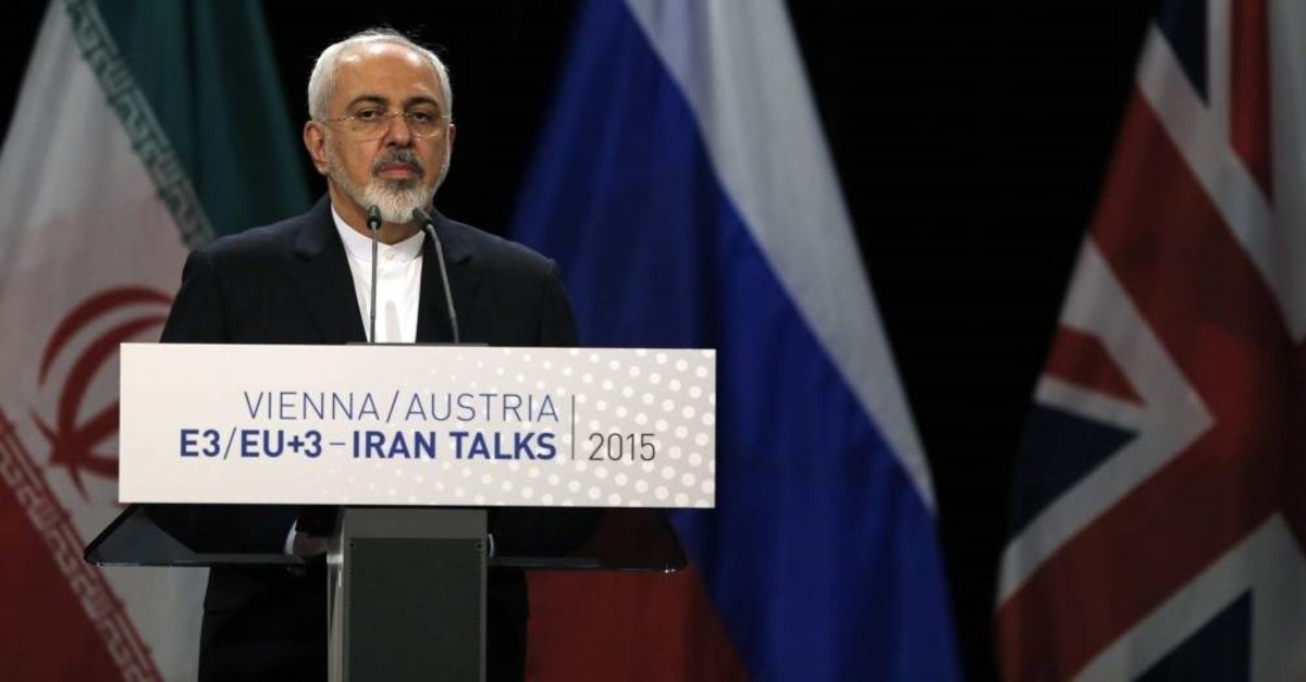 Iranian foreign minister Mohammad Javad Zarif speaks during a press conference, Vienna, July 14, 2015. (AFP Photo)