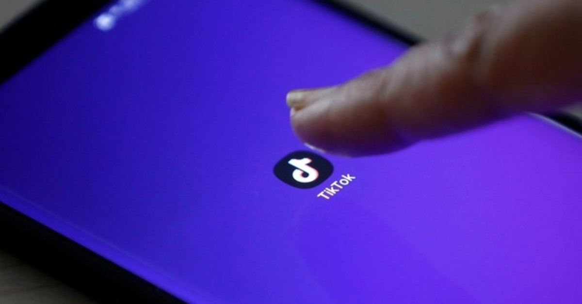 The logo of the TikTok application is seen on a mobile phone screen in this picture illustration taken Feb. 21, 2019. (Reuters Photo)