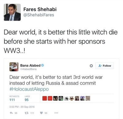 Reactions from social media users caused Shehabi to delete his tweet.