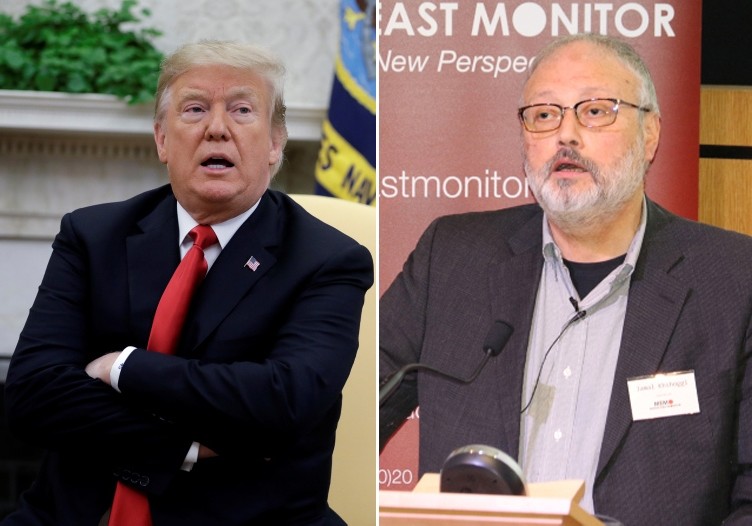 U.S. President Donald Trump (L) and Washington Post journalist Jamal Khashoggi (R). (AP & Reuters Photos)