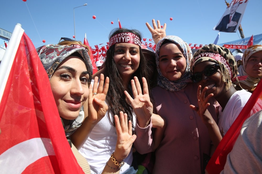 President Erdou011fan urged the AK party's women branch to continue carrying out favorable work more than ever.