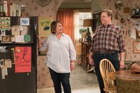 Roseanne Barr (L) and John Goodman appear in a scene from u201cRoseanne.u201d The show was canceled after Barru2019s racist tweet.