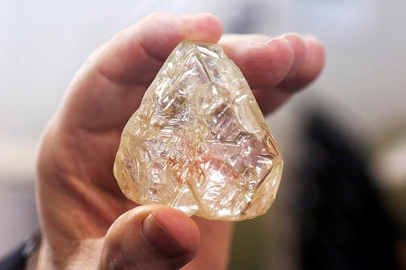 An undated handout photo made available by the Peace Diamond showing the Peace Diamond which is the worldu2019s 14th largest diamond at 709 carats (EPA Photo)