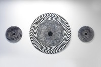 Monika Bulanda, u201cSpiral,u201d 2018 Mix technique, 146x146 cm.