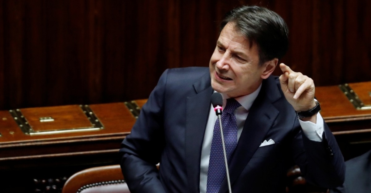 Italian Prime Minister Giuseppe Conte speaks ahead of a confidence vote at the Parliament in Rome, Italy, September 9, 2019. (Reuters Photo)