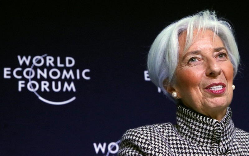 International Monetary Fund (IMF) Managing Director Christine Lagarde attends a news conference ahead of inauguration of World Economic Forum (WEF) in Davos, Switzerland, January 21, 2019. (Reuters Photo)