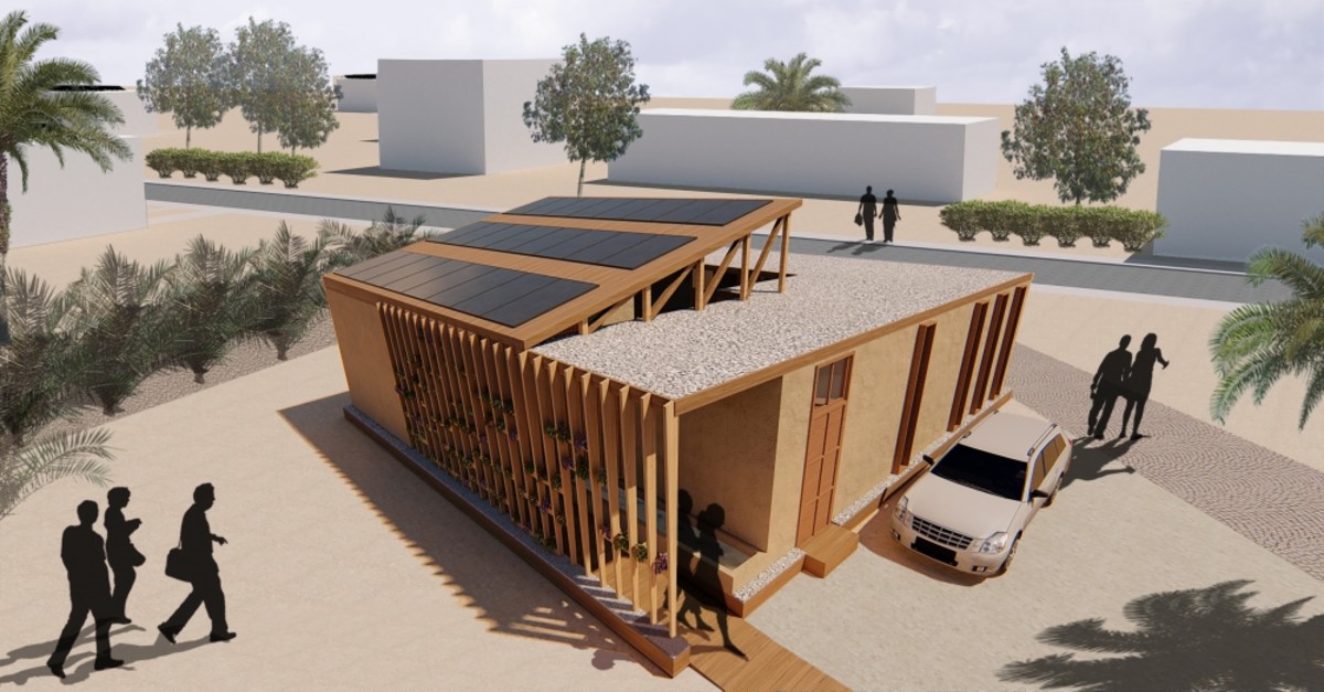 The house will be built in Morocco in three weeks.