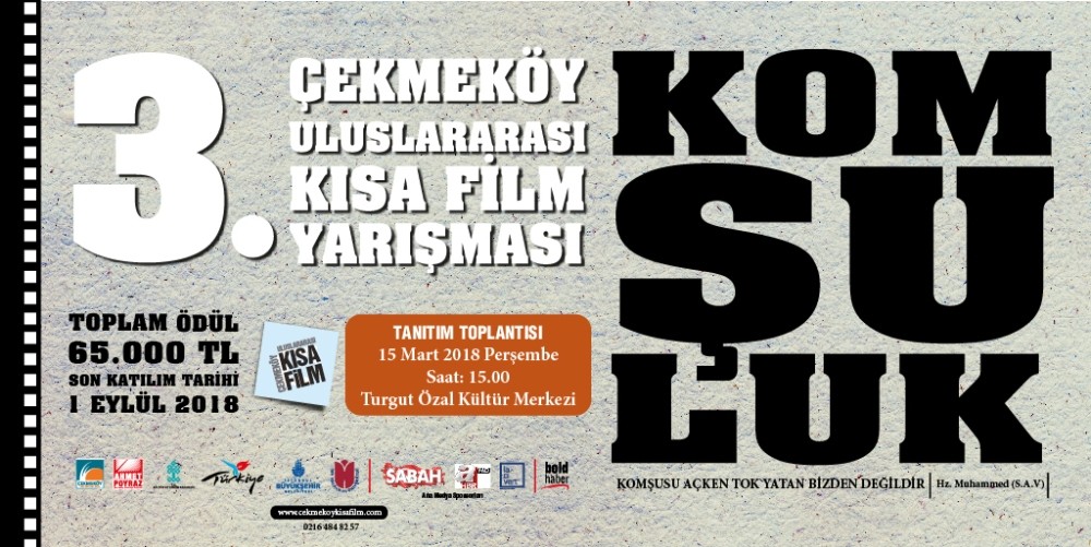The 3rd u00c7ekmeku00f6y International Short Film Competitionu2019s theme is neighborhood, this year.