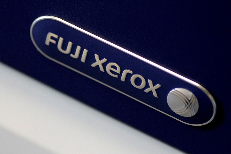 The Fuji Xerox logo is seen on a photocopier in this illustration photo Jan. 19, 2018. (Reuters Photo)