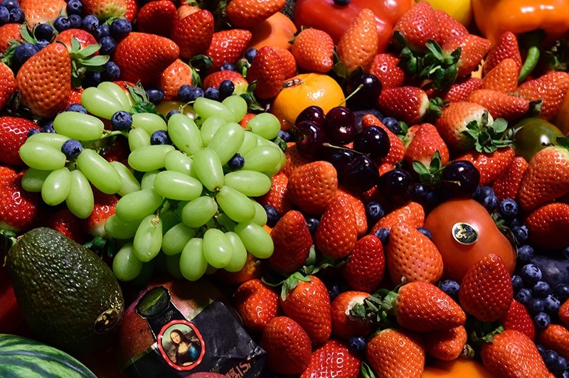 Fruits and vegetables are presented during the opening day of the ,Fruit Logistica, trade fair in Berlin on February 8, 2017. (AFP Photo)