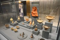 A selection of artifacts on display at the Troy Museum. (AA Photo)