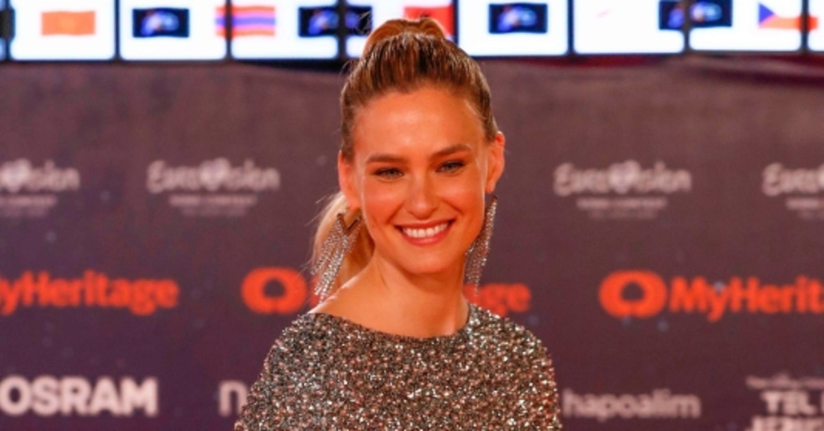 Israeli supermodel Bar Refaeli poses for a picture during the Red Carpet ceremony of the 64th edition of the Eurovision Song Contest 2019 at Expo Tel Aviv on May 12, 2019 in the Israeli coastal city. (AFP Photo)