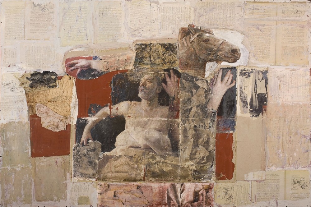 u201cGreat Allegory on Srebrenica VIIIu201d (2005) Mixed media on paper, 134 x 196 cm