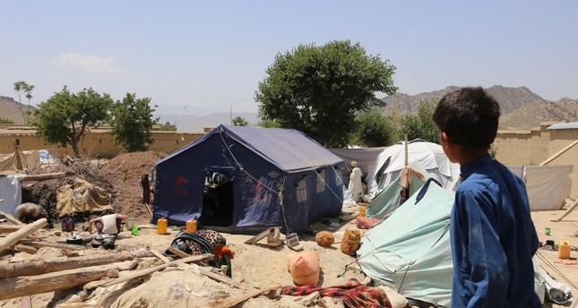 من آثار الزلزال الأخير في افغانستان الاناضول