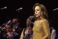 Lebanese diva Fairuz performs in Beirut, Feb. 5, 2018. (AP)
