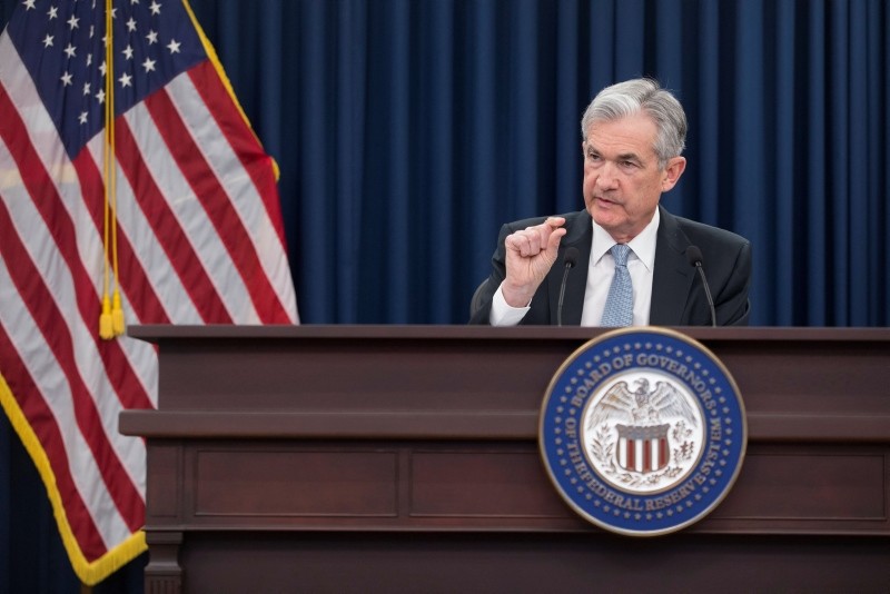 US Federal Reserve Board Chairman Jerome Powell holds a news conference after a Federal Open Market Committee meeting in Washington, DC, USA, 21 March 2018. (EPA Photo)