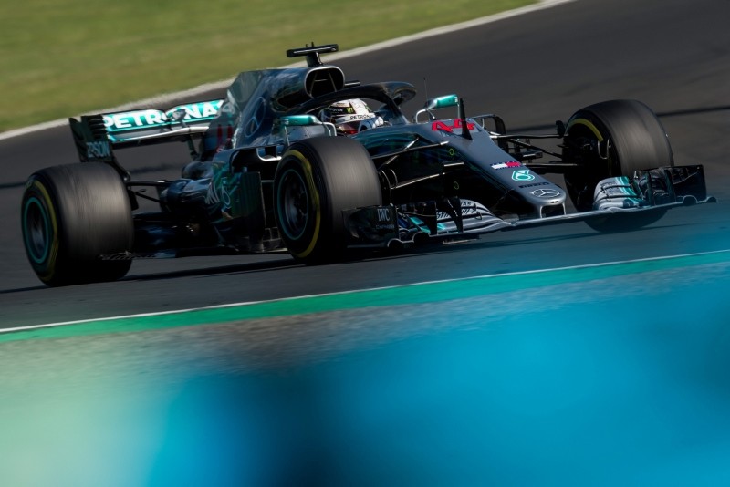 Mercedes driver Lewis Hamilton of Britain in action during the Hungarian Formula One Grand Prix at the Hungaroring circuit, in Mogyorod, northeast of Budapest, Hungary, 29 July 2018. (EPA Photo)