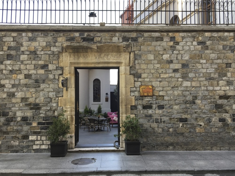 The 19th century English chaplain is a landmark in Pera, traditionally the European neighborhood of Istanbul where modernism first began to spread from the Sublime Porte.  