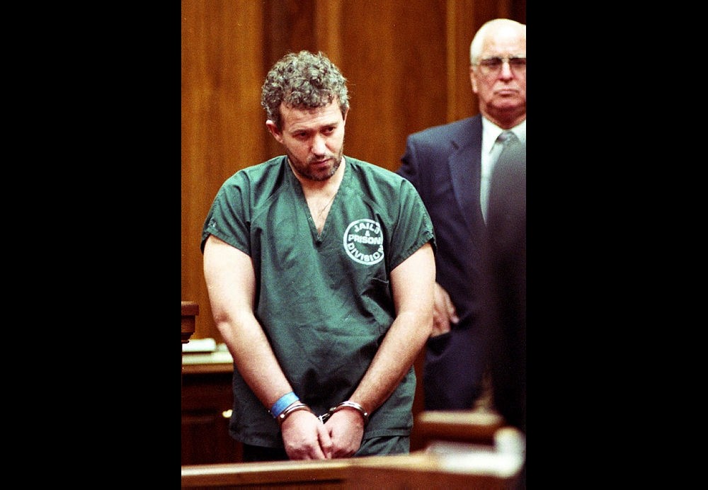 In this June 23, 1995 file photo, former English soccer coach and recruiter Barry Bennell appears in a Duval County courtroom in Jacksonville, Fla. 