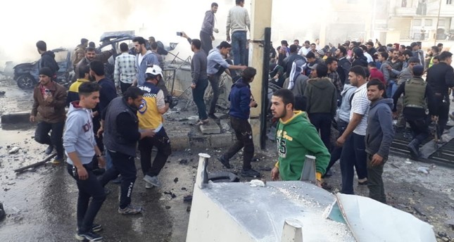 مقتل 18 مدنيا في تفجير سيارة مفخخة في مركز للحافلات بـالباب السورية