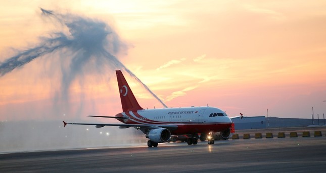 الطائرة الرئاسية.. أول طائرة تهبط في مطار إسطنبول الثالث الجديد